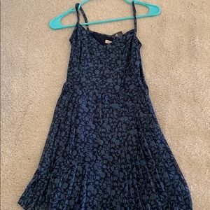 Hollister blue floral dress